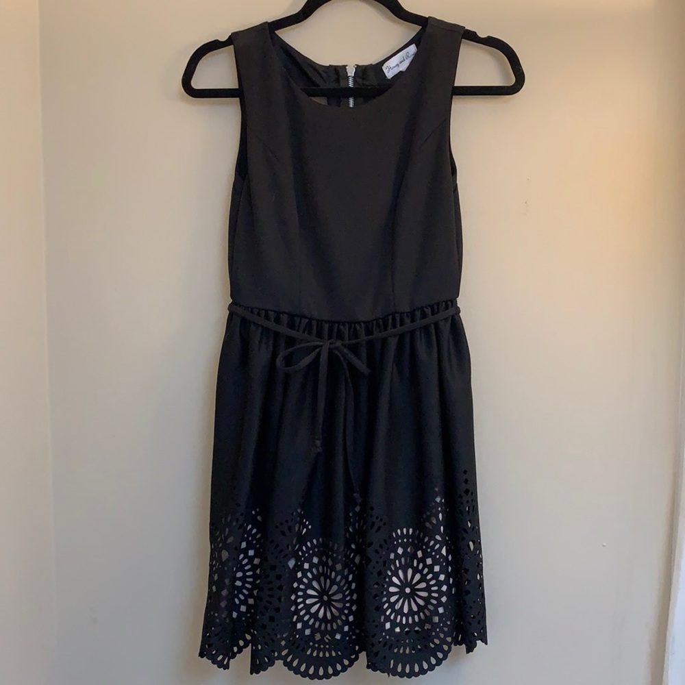 Honey and Rosie short black dress